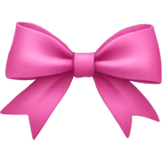 pink bow sticker