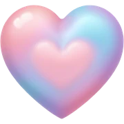 Pastel heart sticker