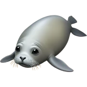 Monk seal sticker