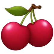 minimalist cherry sticker