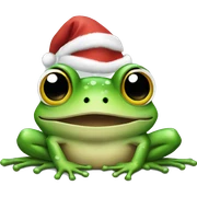 Frog Xmas sticker