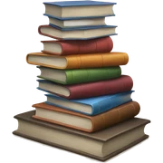Pile of books sticker