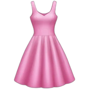 Pink dress sticker