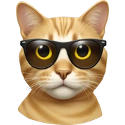 Cat with sunglasses sticker