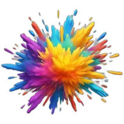 colorful explosion sticker