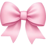 Baby pink bow sticker