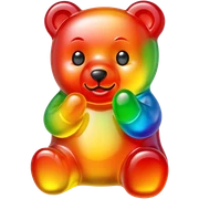 Gummy bear sticker