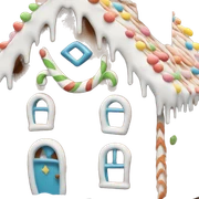 gingerbread house sticker
