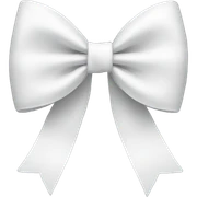 White bow sticker