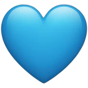 Heart blue sticker