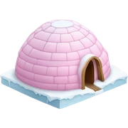 Light pink ice igloo sticker
