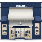 Navy blue Chanel store  sticker