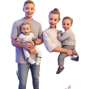 smiling group of friends sticker