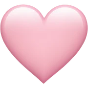 light pink heart sticker