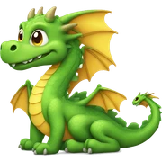 Dragon in summer  sticker