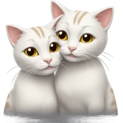 Two girl cats in love sticker