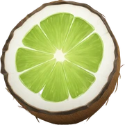 coconut lime sticker