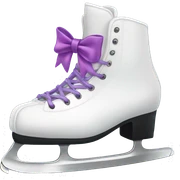 Ice skates with bows  sticker