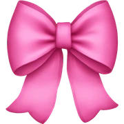 bow pink sticker