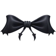 gothic bow sticker