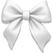 white bow sticker