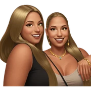 blonde girls with jewelry smiles sticker