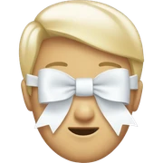 Cute white bow sticker