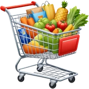 shopping cart sticker
