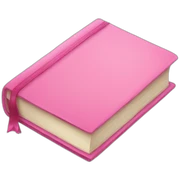 pink book sticker