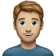 man-with-brown-hair-and-blue-eyes sticker