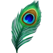 Peacock feather  sticker