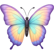 Pastel butterfly sticker