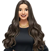 smiling girl with jewelry sticker