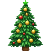 Christmas tree sticker