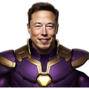 Elon musk as thanos sticker