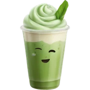 Iced matcha latte sticker