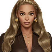 blonde girl with jewelry sticker