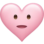 light pink heart sticker