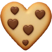 Heart shaped cookie sticker