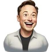 Elon Musk Laughing sticker
