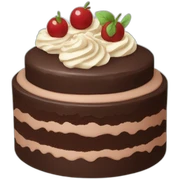 Chocolate cake sticker