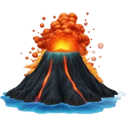 Underwater volcano  sticker