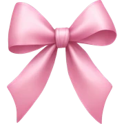 light pink ribbon bow sticker