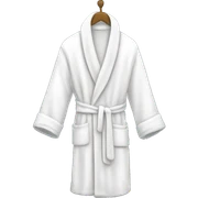 White bath robe  sticker
