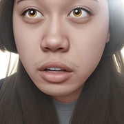 realistic portrait of a girl sticker