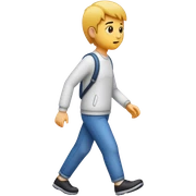 Walk sticker
