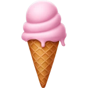 pastel pink ice cream sticker