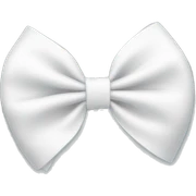 cute white bow sticker