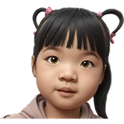 realistic portrait of girl sticker