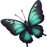 Dark butterfly sticker